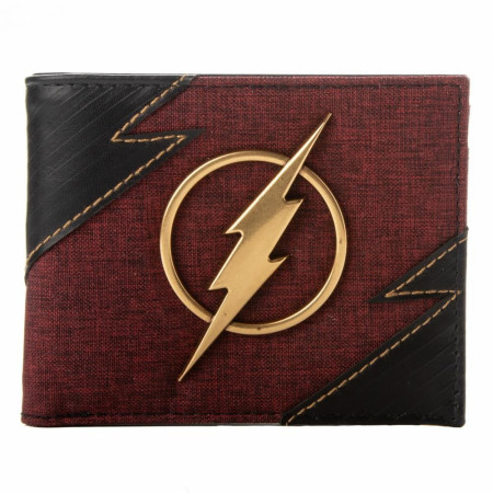 The Flash Metal Badge Bifold Wallet